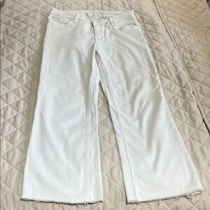 Kut from the Kloth Women's Wide Leg White Jeans